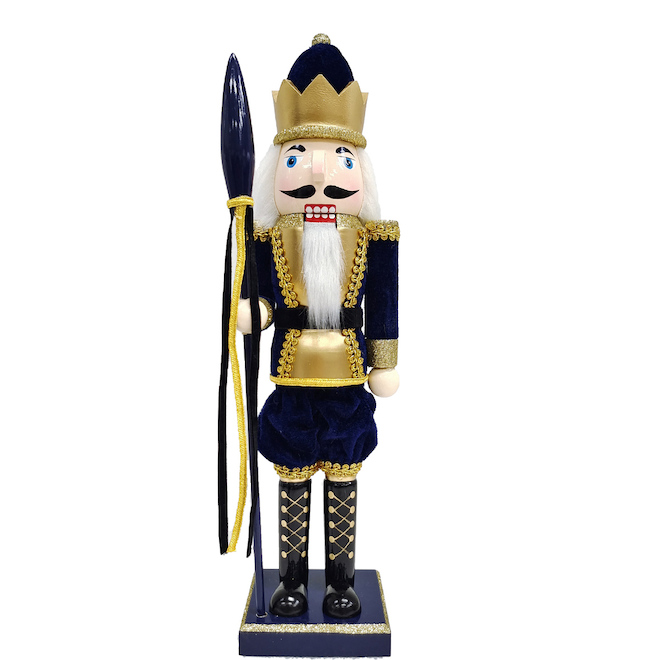 Holiday Living 1-Pack 15-in Wood Nutcracker Tabletop Decoration