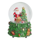 Celebrations by L&CO Musical Snow Globe with Santa Claus 5.9-in