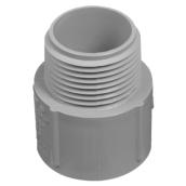 Carlon 3/4-in PVC Non-Conducting Adapter - Grey