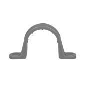 CARLON Cable Clamp - PVC - 1-in - Two-Hole - Grey - Pack of 5
