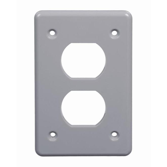 CARLON Single Duplex Receptacle Weatherproof Cover