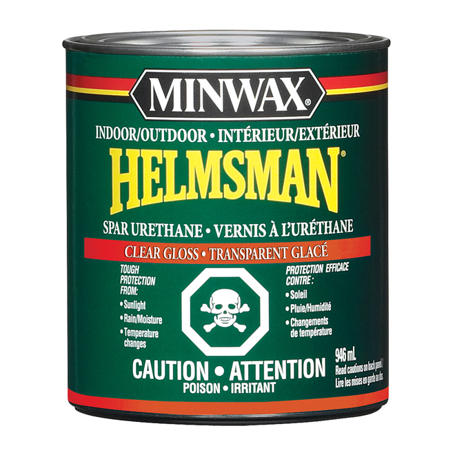 Minwax Helmsman Protective Finish - Clear Gloss - Interior and Exterior - 946 mL