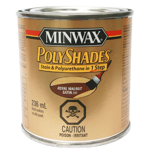 Minwax Oil-based Interior Wood Stain - Royal Walnut - Satin Finish - 236 ml