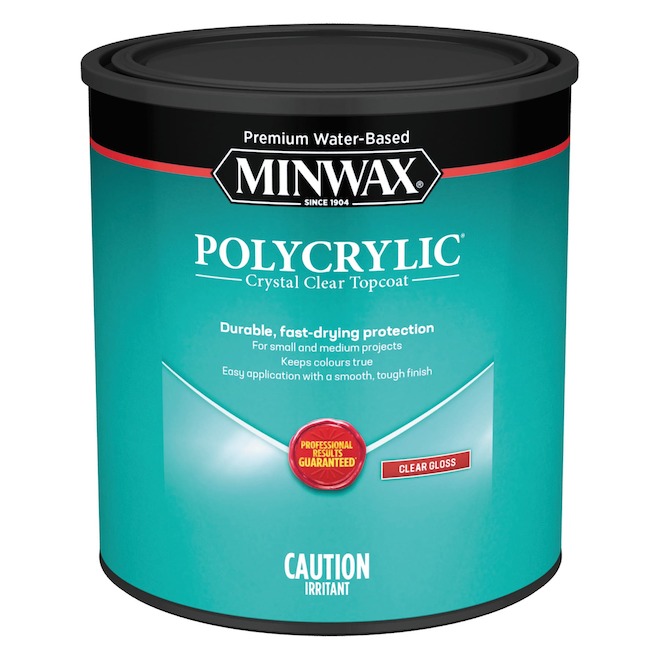 MINWAX Polycrylic Water-Based Protective Finish - 946 mL - Glossy