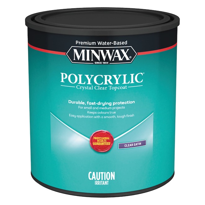 Polycrylic Water-Based Protective Finish - 946 mL - Satin
