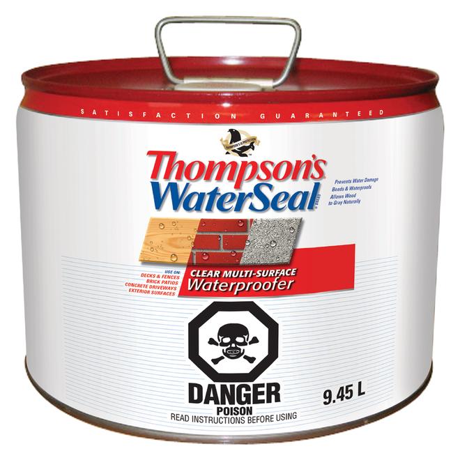 Thompson's Multi-Purpose WaterSeal Waterproofer - Clear - Low VOC - 9.45 L