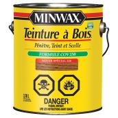 Teinture et scellant tout-en-un pour bois d'intérieur Minwax, à base d'huile, noyer spécial, faible COV, 3,78 L