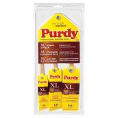 Purdy Paint Brush Set - Nylon-Polyester - Angle - Wood Handle - 3 Per Pack