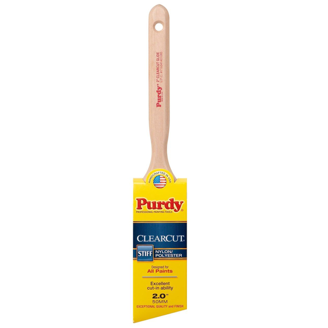 Purdy Clearcut Glide Trim Paint Brush Nylon Polyester Wood