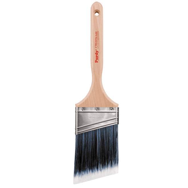 Brosse angulaire Purdy Pro-Extra Glide, synthétique, manche en bois embossé, 3 po l.