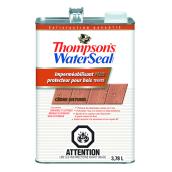 Imperméabilisant Plus et protecteur pour bois teinté Thompson's WaterSeal, cèdre naturel, faible COV, 3,78 L