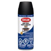 Krylon High Heat Max Aerosol Spray Paint - Oil-based - Gloss - Black - 340 g