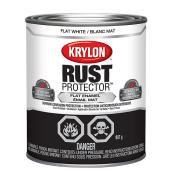 Krylon Brush-On Rust Preventative Enamel Paint - Corrosion Protection - Flat White - 946 mL