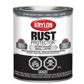 Krylon Rust Protector Enamel Brush On Paint - Oil-Based - Gloss - Smoke Grey - 946 ml