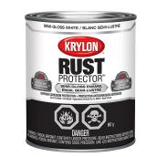 Krylon Rust Protector Brush On Enamel - Oil-based - White - Semi-Gloss - 946-ml