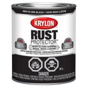 Krylon Rust Protector Brush On Enamel - Oil-based - Black - Semi-Gloss - 946 ml