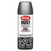 Krylon Rust Protector Aerosol Spray Paint - Oil-Based - Hammered Silver - 340 g