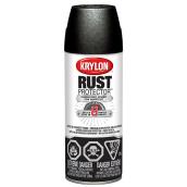 Krylon Rust Protector Aerosol Spray Paint - Hammered Finish - Black - 340 g