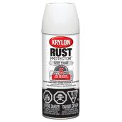 Peinture antirouille émaillée en aérosol Rust Protector de Krylon, à base d'huile, blanc lustré, 340 g