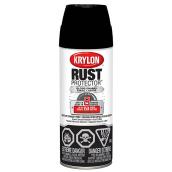 Krylon Rust Protector Enamel Aerosol Spray Paint - Gloss - Black - 340 g