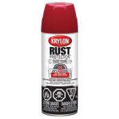 Krylon Rust Protector Aerosol Spray Paint - Enamel Based - Gloss - Cherry Red - 340 g