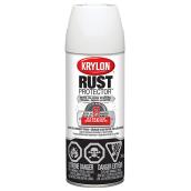 Krylon Rust Protector Spray Paint - Enamel Based - Semi-Gloss - White - 340 g