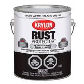 Krylon Brush-On Rust Protector Enamel Paint - Corrosion Protection - Gloss White - 3.78 L