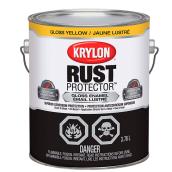 Krylon Brush-On Rust Protector Enamel Paint - Gloss - Yellow - Corrosion Preventative - 3.78 L