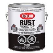 Krylon Rust Protector - Rust Preventative Enamel - 3.78 L - Semi-Gloss White