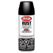 Krylon Rust Protector Enamel Aerosol Spray Paint - Oil-Based - Metallic Black - 312 g