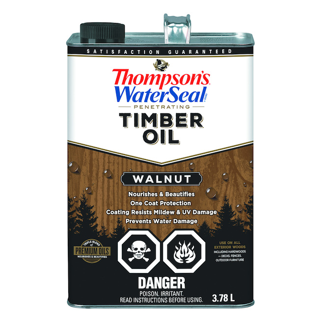 Thompson's WaterSeal Penetrating Timber Oil - Walnut - Exterior - 3.78-L