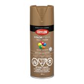 Krylon Colormaxx Acyclic Paint and Primer in One Aerosol Spray - Satin - Brown Boots - 340 g