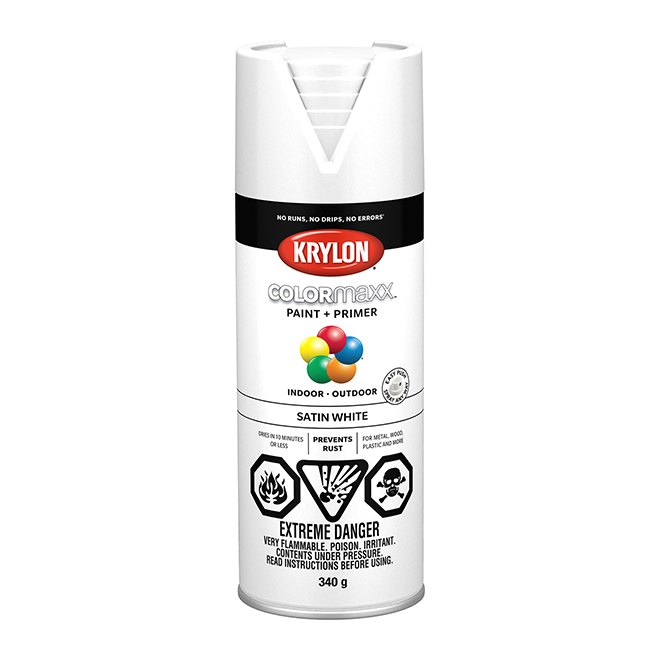 Krylon Paint and Primer - Colormaxx - 340 g - Satin White