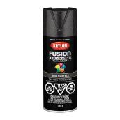 Peinture et apprêt en aérosol tout-en-un Fusion de Krylon, à base d'acrylique,  noir martelé, 340 g