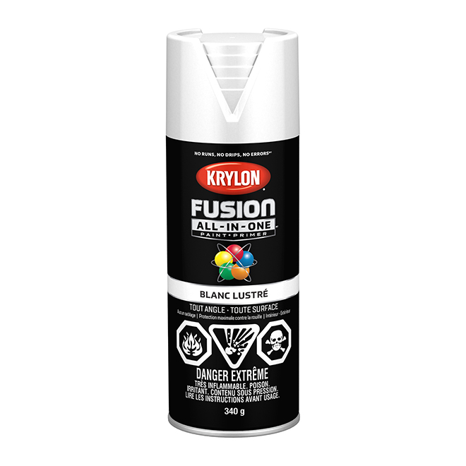 Peinture et apprêt, Krylon(R), blanc lustré