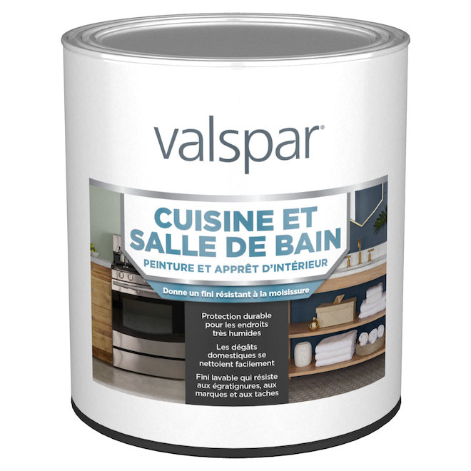 Peinture et apprêt Valspar¸Base C Satin, à teinter, 857 ml