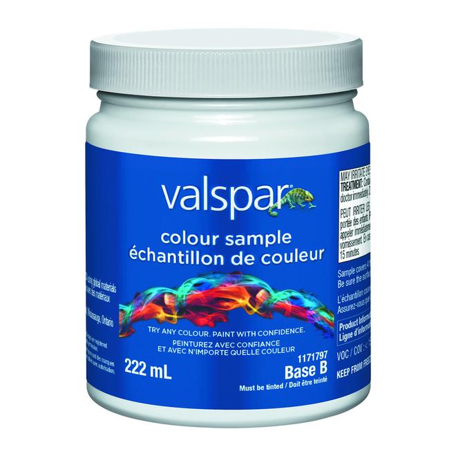 Échantillon de peinture satinée d'intérieur Valspar Base B 236mL