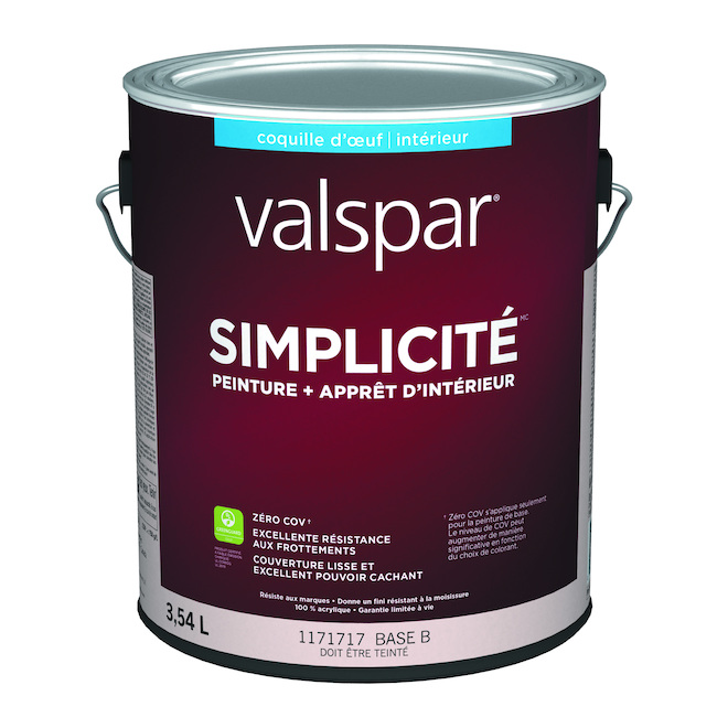 Peinture et apprêt Simplicity base B, coquille, à teinter 3,54 l