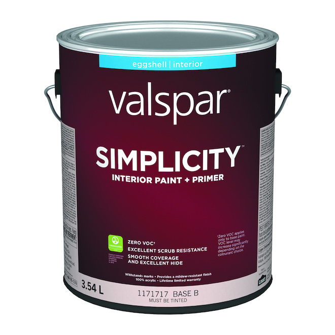 Simplicity Base B Eggshell Tintable Paint and Primer 3.54 L