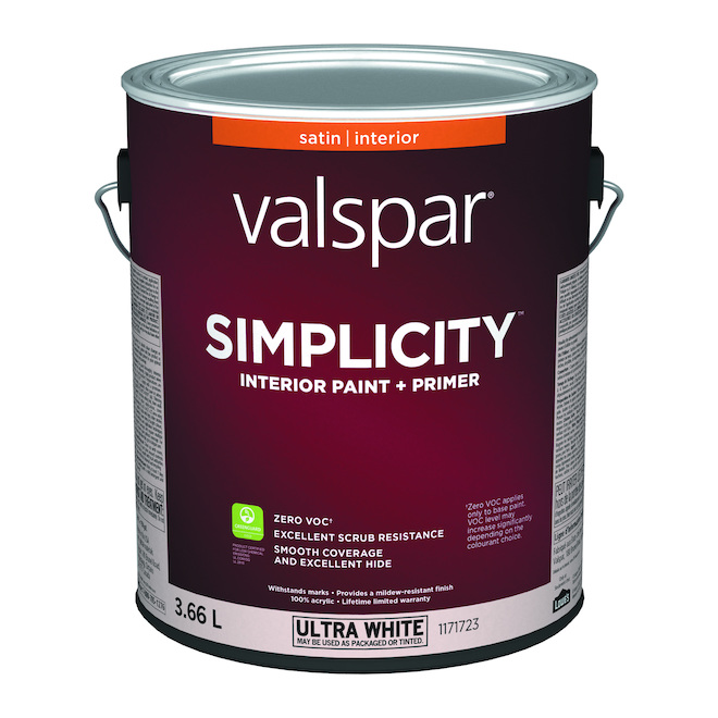 Simplicity Base A Satin Tintable Paint and Primer 3.66 L