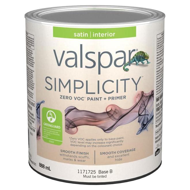 Valspar Simplicity Satin Latex Interior Paint 887mL RONA