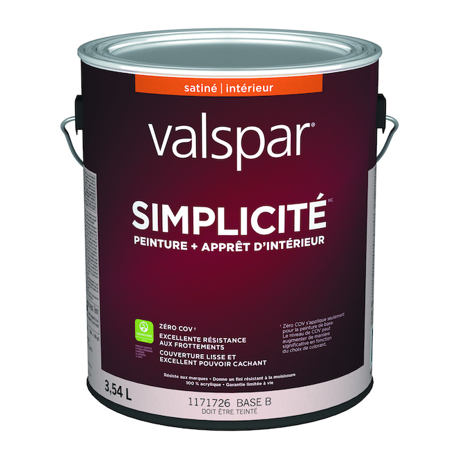 Peinture et apprêt Simplicity base B satin, multicouleur, à teinter, 3.55 l