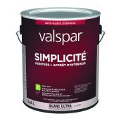 Peinture teintable Sinplicity de Valspar, blanc, semi-lustré (3,66 L)