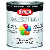 COLORmaxx Water-based Gloss White Interior/Exterior Industrial Enamel Paint
