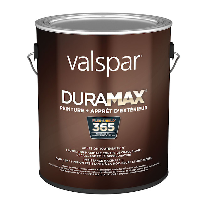 Peinture et apprêt d'extérieur Valspar base 2, multicouleur mat, à teinter (contenu net réel:124 oz)