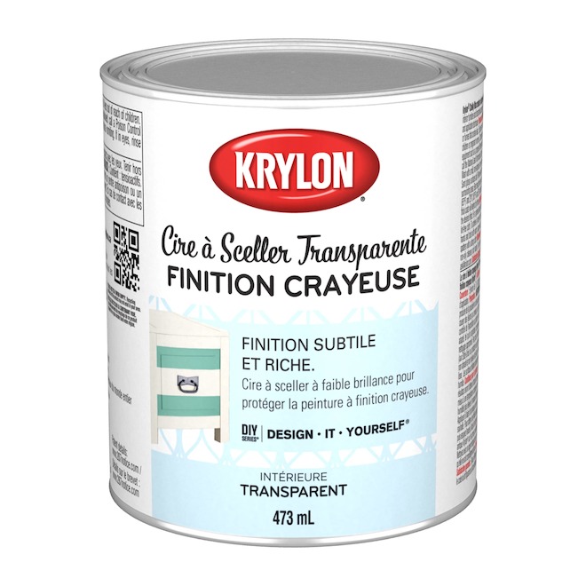 Cire à sceller transparente Krylon 473 ml pour peinture à finition crayeuse