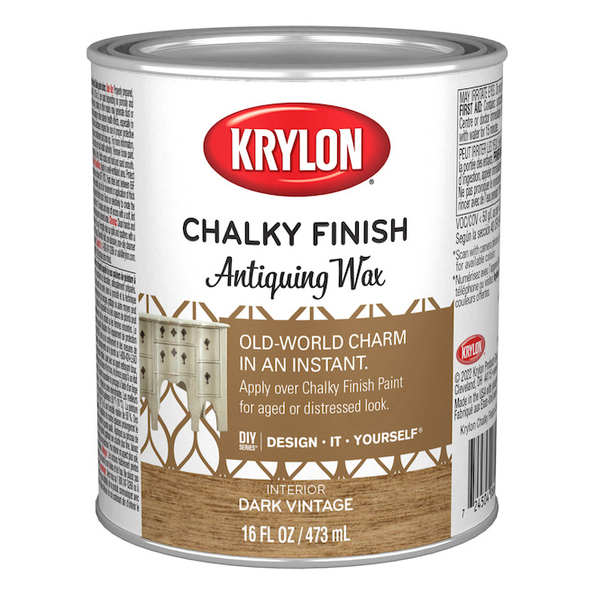 Krylon 473-ml Wax Brown Chalky Latex Interior Paint