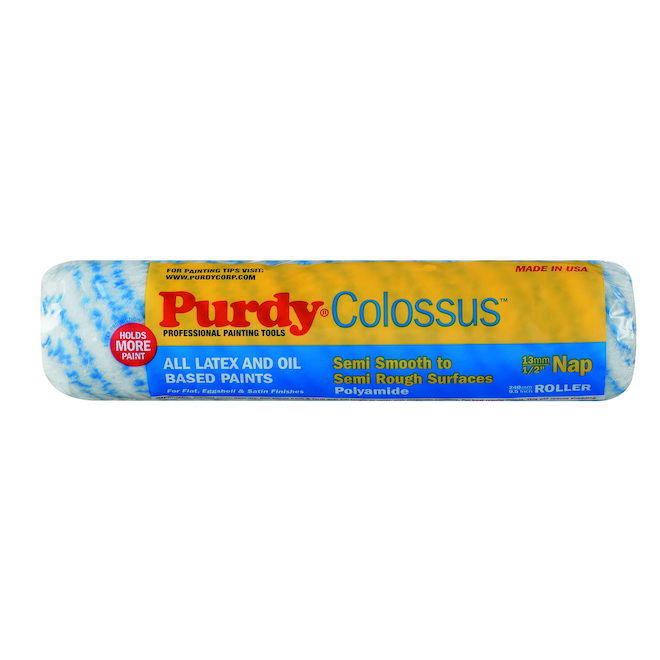 Purdy Colossus 1-Pack 9.5-in x 0.5-in Standard Woven Nylon/Polyester Paint Roller Cover