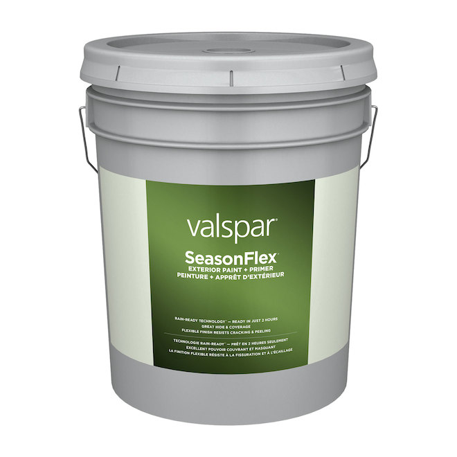 Valspar SeasonFlex Base 1 Ultra White Semi-Gloss Exterior Tintable Paint  ( L) | RONA
