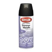 Krylon Craft Series 326-g Gloss Shimmer Metallic Black Spray Paint